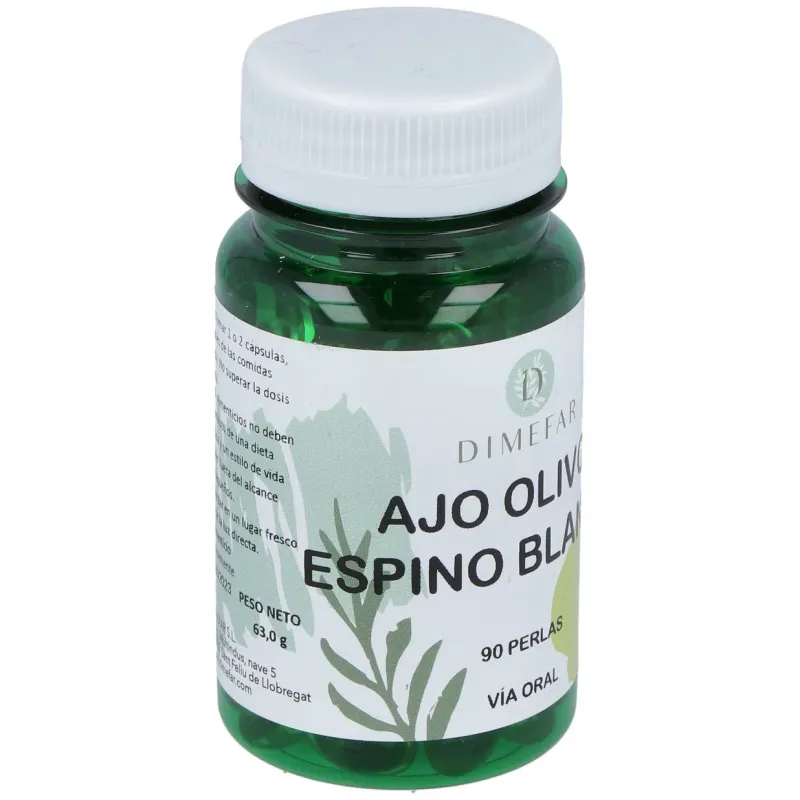 Dimefar ajo+olivo+espino 90 perlas | Farmacia Barata