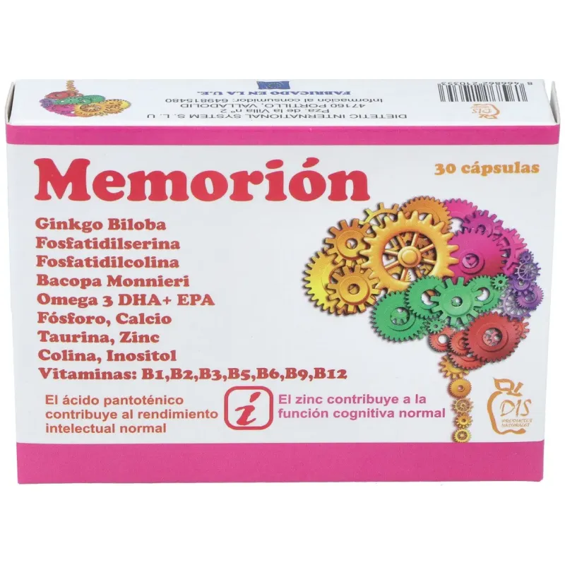Dis memorión 30caps | Farmacia Barata