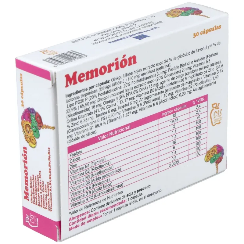 Dis memorión 30caps | Farmacia Barata