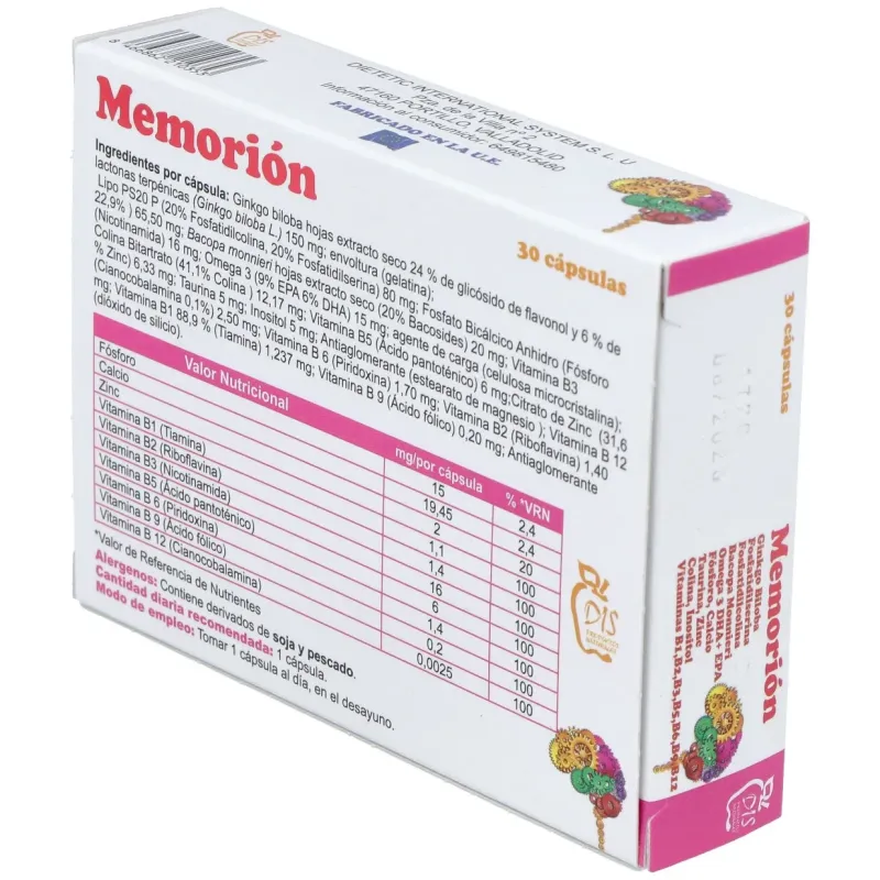 Dis memorión 30caps | Farmacia Barata