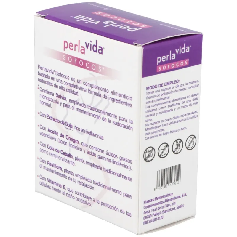 Plameca perlavida sofocos 2.0 30caps | Farmacia Barata Plameca perlavida sofocos 2.0 30caps | Farmacia Barata