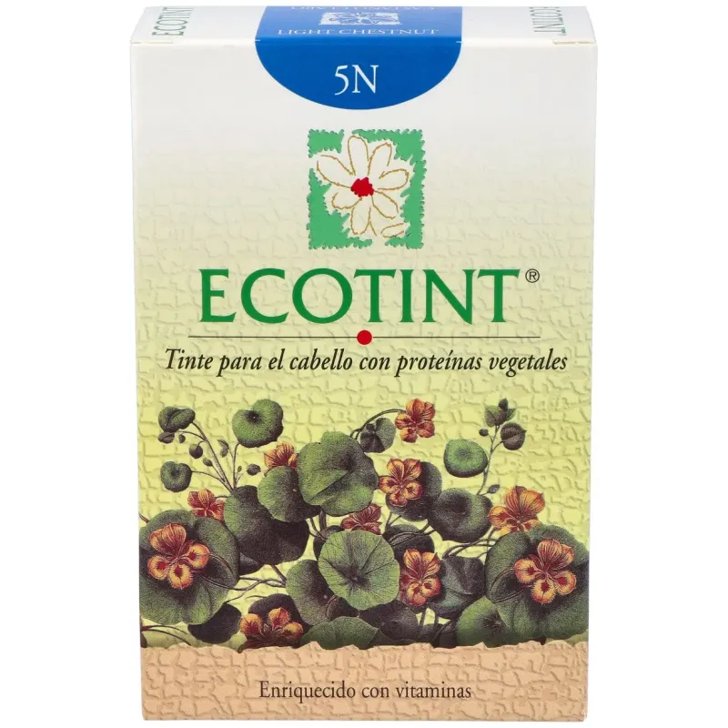 Ecotint tinte cabello 5n castaño claro 130ml | Farmacia Barata Ecotint tinte cabello 5n castaño claro 130ml | Farmacia Barata