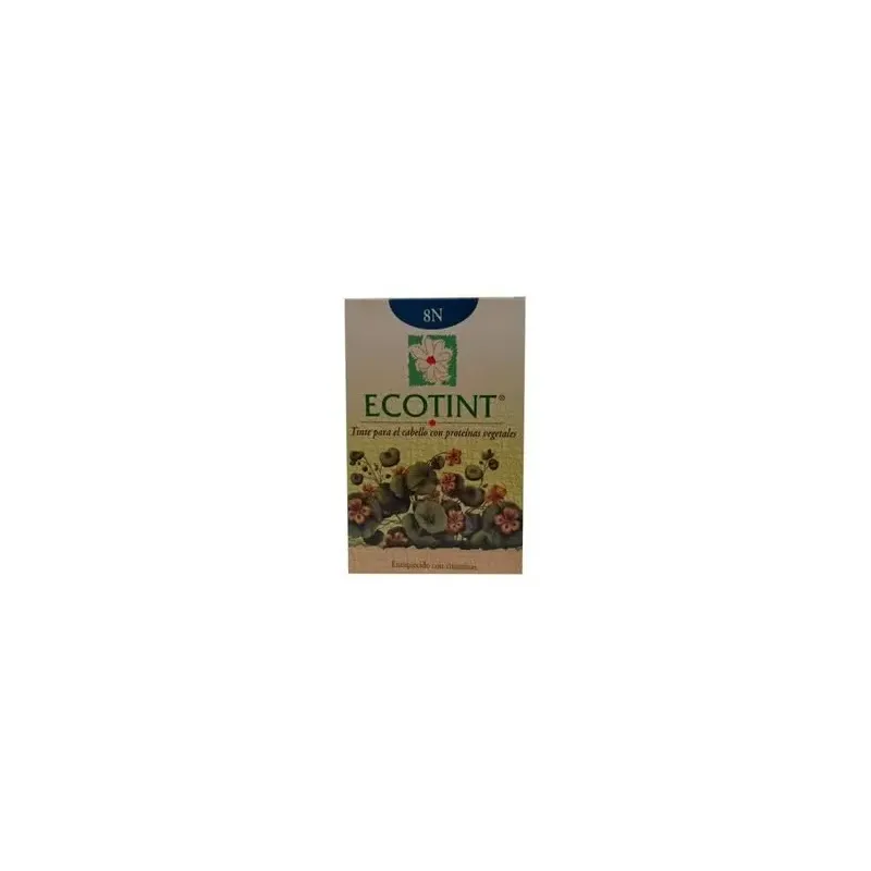 Ecotint tinte cabello 8n rubio claro 130ml | Farmacia Barata