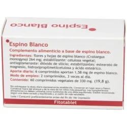 Fitotablet espino blanco 60comp. | Farmacia Barata