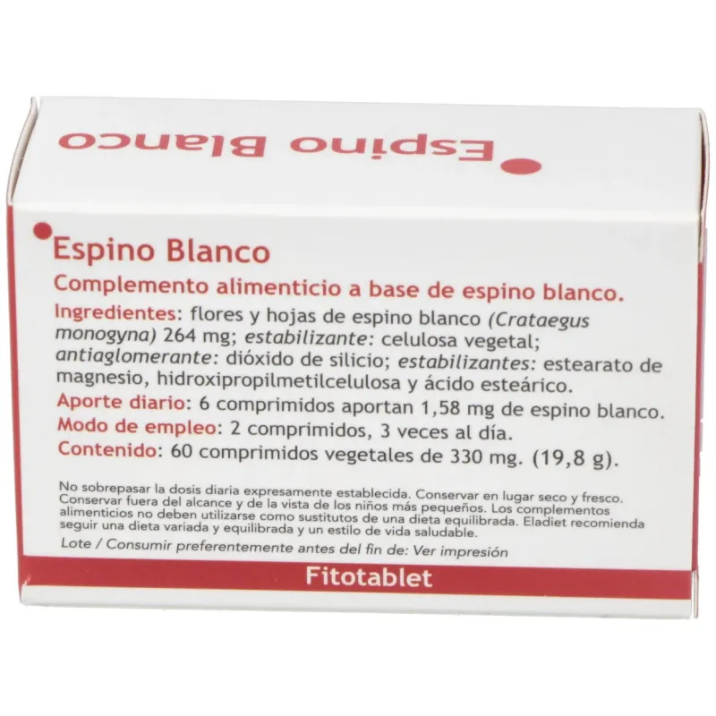Fitotablet espino blanco 60comp. | Farmacia Barata