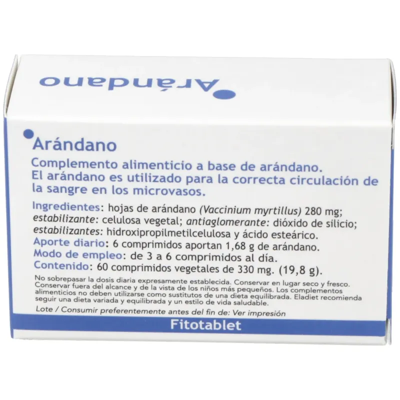 Fitotablet arandano (mirtilo) 60comp | Farmacia Barata Fitotablet arandano (mirtilo) 60comp | Farmacia Barata