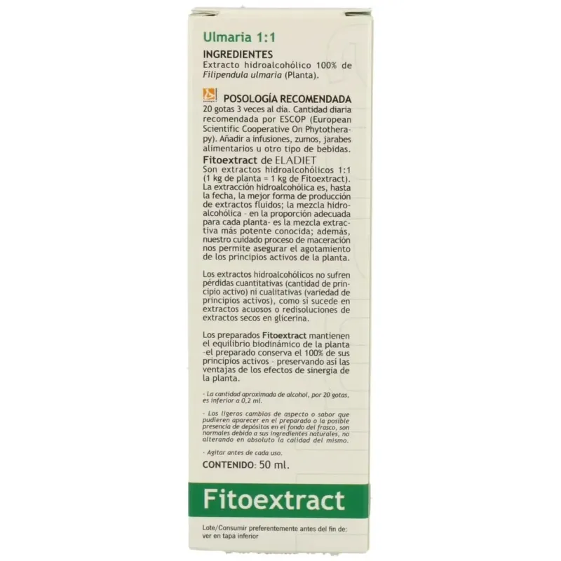 Eladiet fitoextract ulmaria 50 ml | Farmacia Barata Eladiet fitoextract ulmaria 50 ml | Farmacia Barata