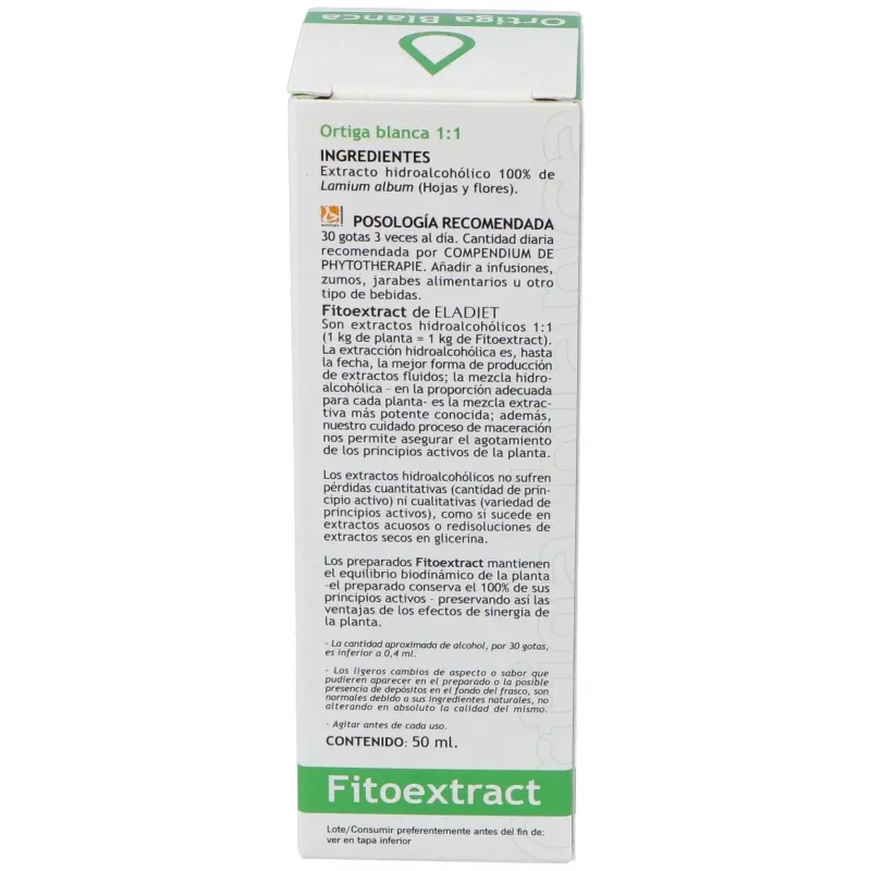 Fitoextract ortiga blanca 50ml | Farmacia Barata