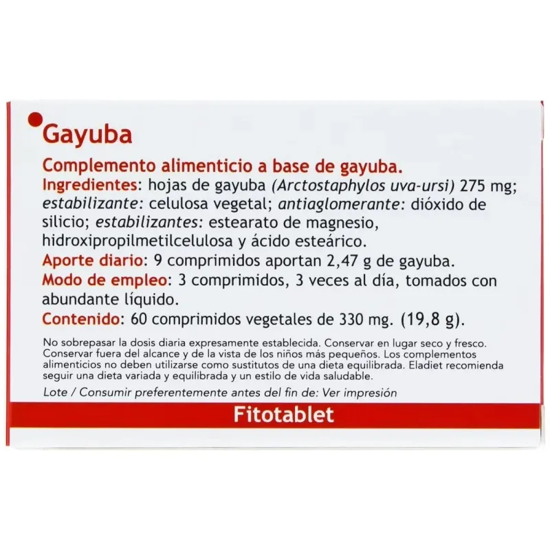 Fitotablet gayuba 60comp. | Farmacia Barata Fitotablet gayuba 60comp. | Farmacia Barata