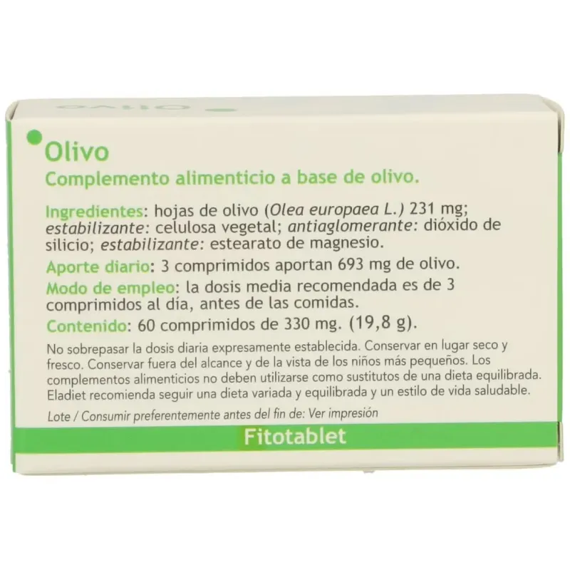 Fitotablet olivo 60comp. | Farmacia Barata Fitotablet olivo 60comp. | Farmacia Barata