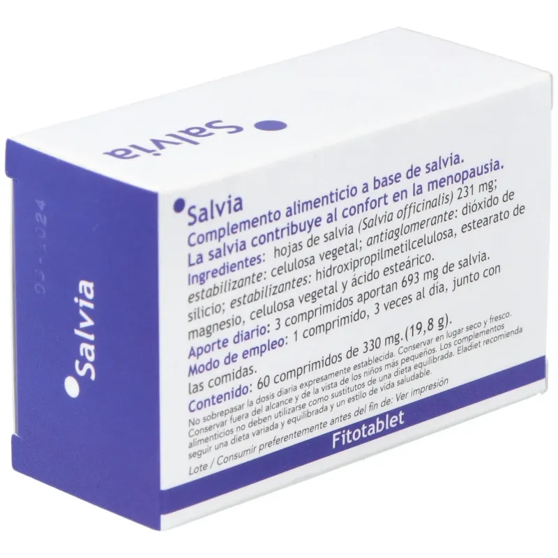 Fitotablet salvia 60comp. | Farmacia Barata Fitotablet salvia 60comp. | Farmacia Barata