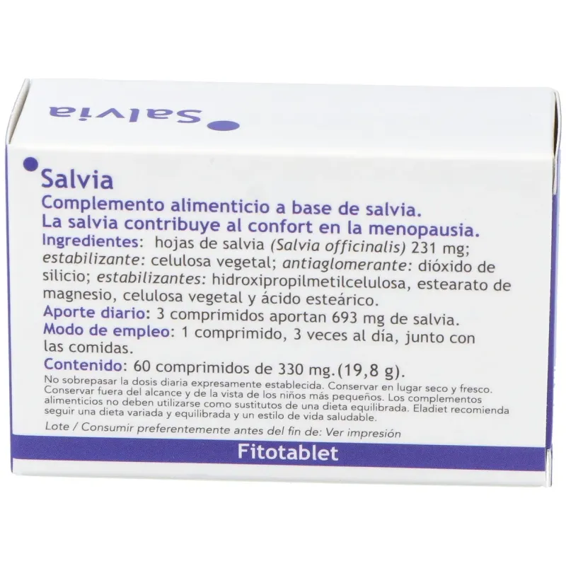 Fitotablet salvia 60comp. | Farmacia Barata Fitotablet salvia 60comp. | Farmacia Barata