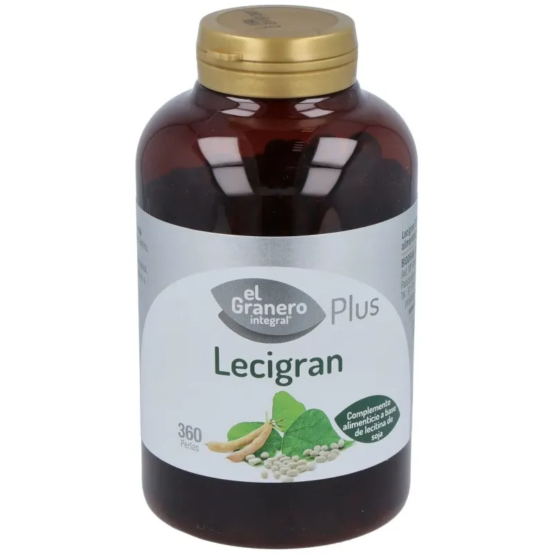 Lecitina de soja lecigran 740mg. 360perlas | Farmacia Barata