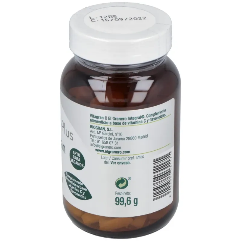 Vitagran c (vit.c forte + bioflav.750mg.) 120comp. | Farmacia Barata