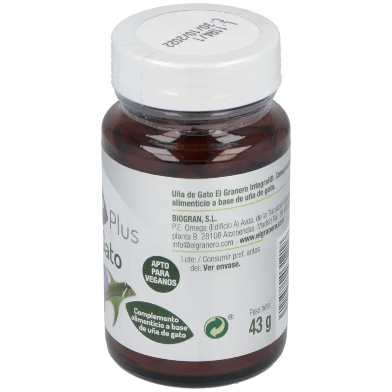 El granero uña gato forte 400 mg 100 comp | Farmacia Barata