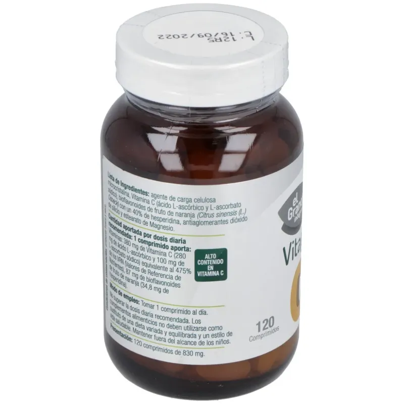 Vitagran c (vit.c forte + bioflav.750mg.) 120comp. | Farmacia Barata