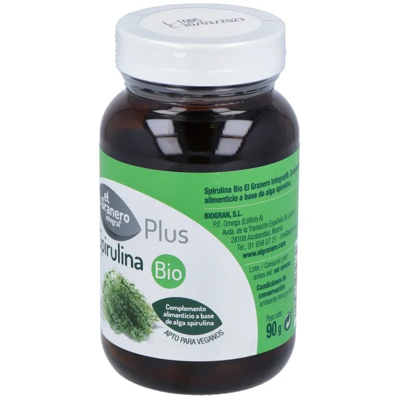 Granero complemento spirulina bio 180 comp | Farmacia Barata