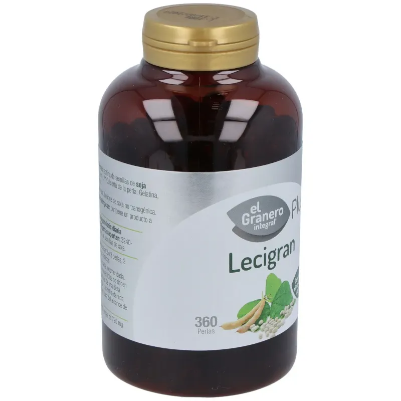 Lecitina de soja lecigran 740mg. 360perlas | Farmacia Barata
