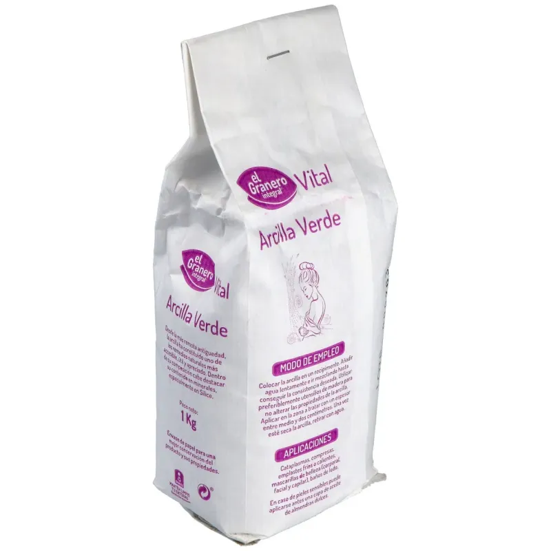 El granero arcilla verde 1kg | Farmacia Barata