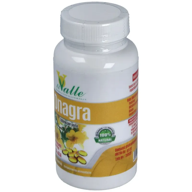 El valle aceite de onagra 500mg 100 perlas | Farmacia Barata El valle aceite de onagra 500mg 100 perlas | Farmacia Barata