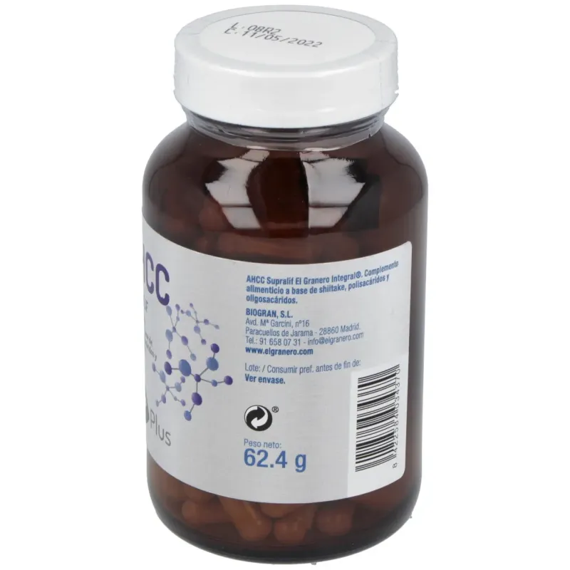 Granero integral ahcc supralif 565mg 120 cápsulas | Farmacia Barata Granero integral ahcc supralif 565mg 120 cápsulas | Farmacia Barata