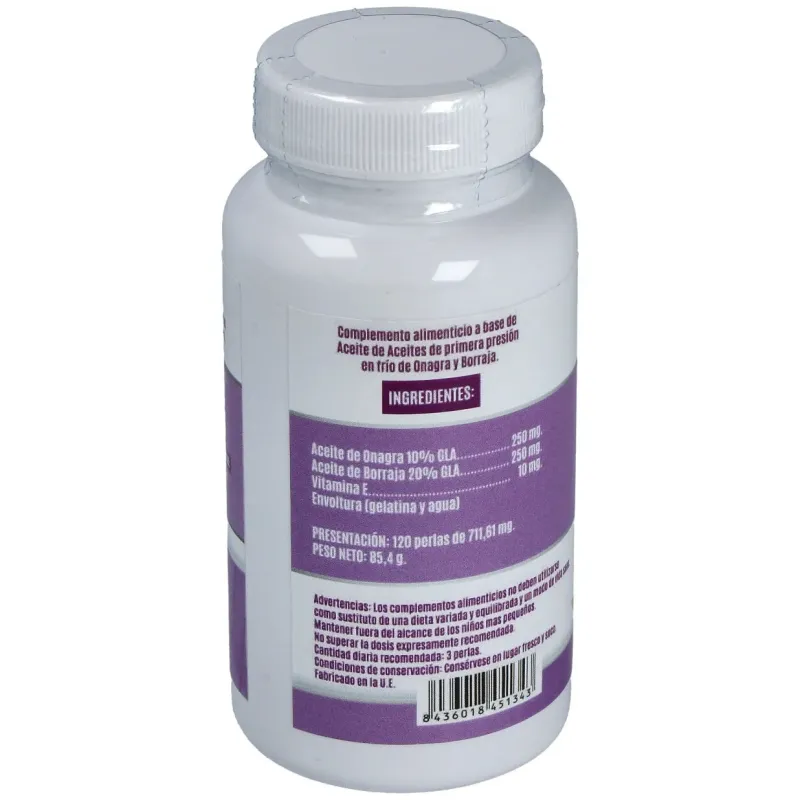 El valle onagra borraja vitamina e 120caps | Farmacia Barata