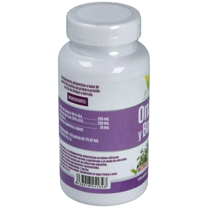 El valle onagra borraja vitamina e 120caps | Farmacia Barata