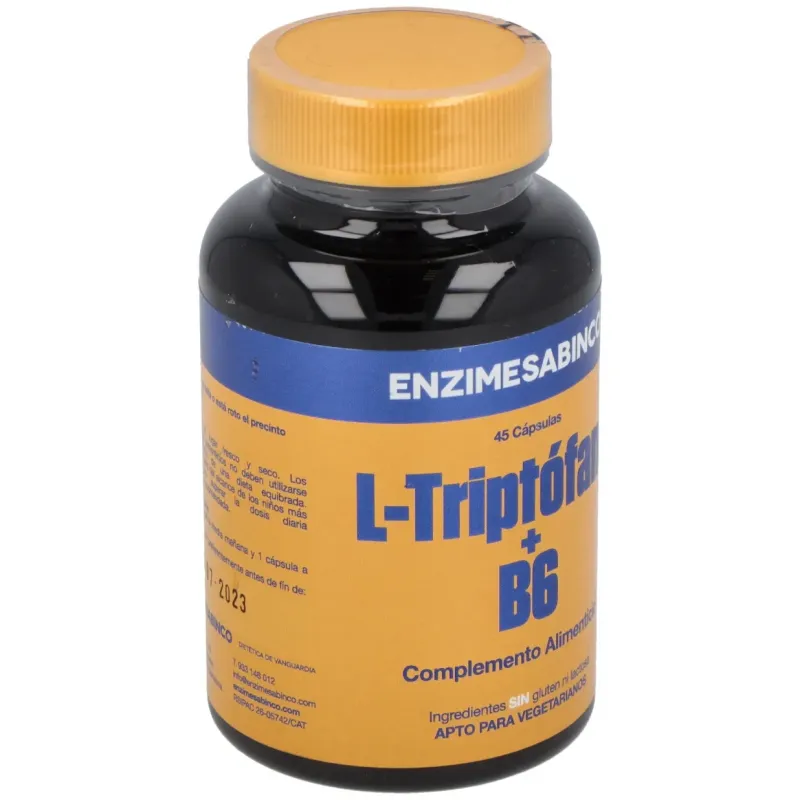 Enzime sabinco l triptofano 500mg 45caps | Farmacia Barata