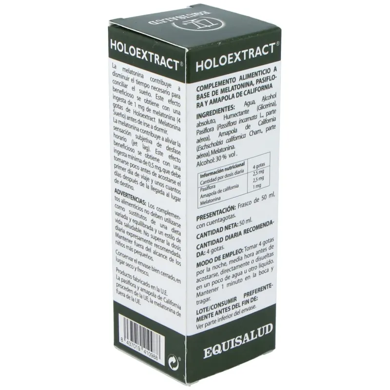 Holoextract melatonina sueño 50ml. | Farmacia Barata Holoextract melatonina sueño 50ml. | Farmacia Barata