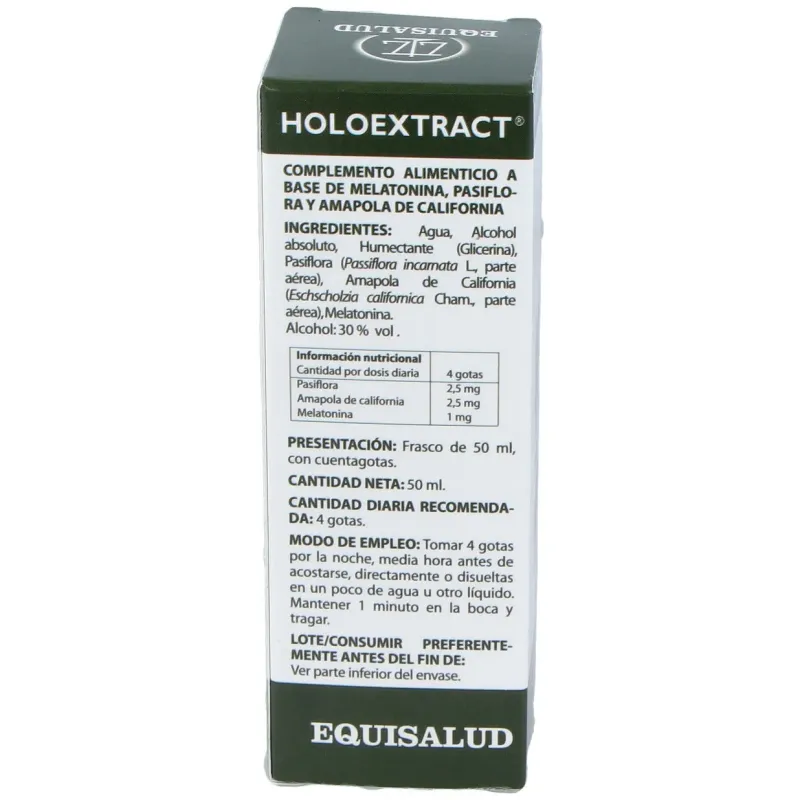 Holoextract melatonina sueño 50ml. | Farmacia Barata Holoextract melatonina sueño 50ml. | Farmacia Barata