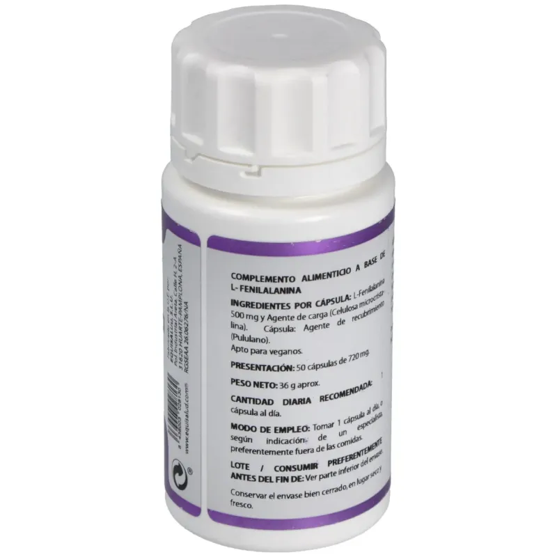 Equisalud l-fenilalanina 500mg 50caps | Farmacia Barata