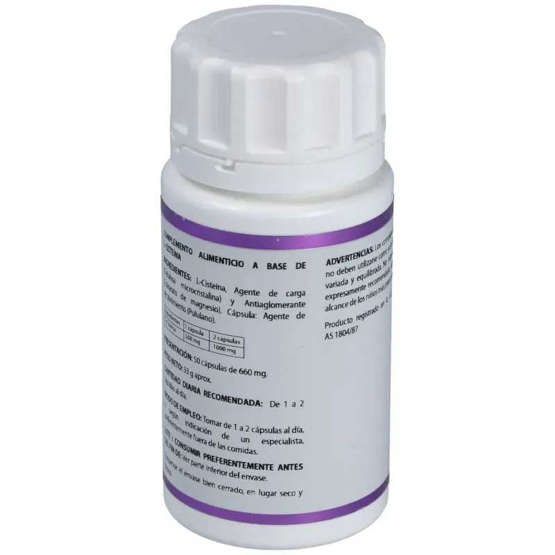 Holomega l-cisteina 50cap. | Farmacia Barata