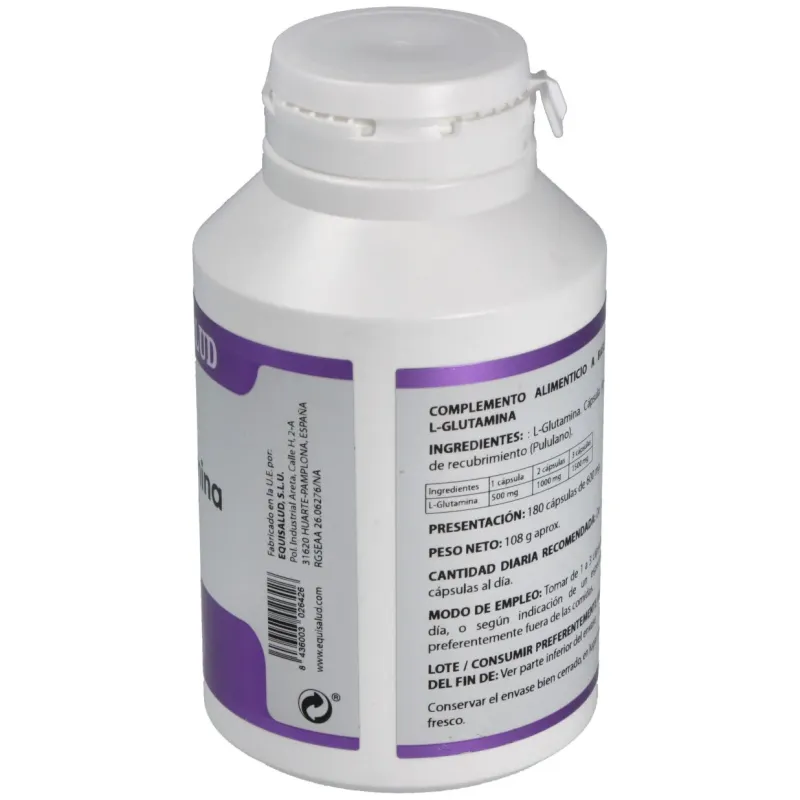 Equisalud l- glutamina 500mg 180caps | Farmacia Barata Equisalud l- glutamina 500mg 180caps | Farmacia Barata