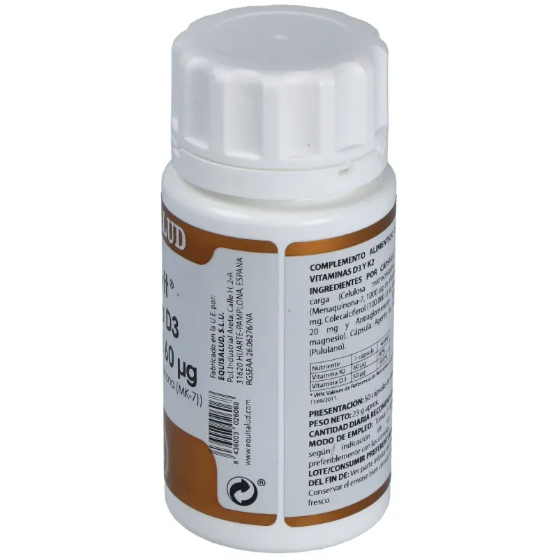 Holovit vit. d3 2000ui+k2 60mcg+menaquinona 50cap. | Farmacia Barata