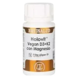 Holovit vegan d3+k2 con magnesio 50cap.