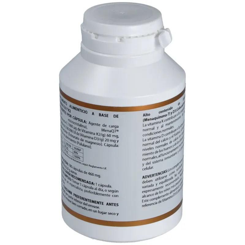 Holovit vit. d3 2000ui+k2 60mcg+menaquinona 180cap | Farmacia Barata