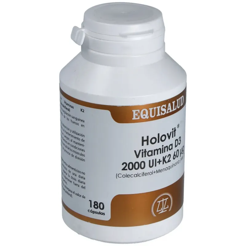 Holovit vit. d3 2000ui+k2 60mcg+menaquinona 180cap | Farmacia Barata