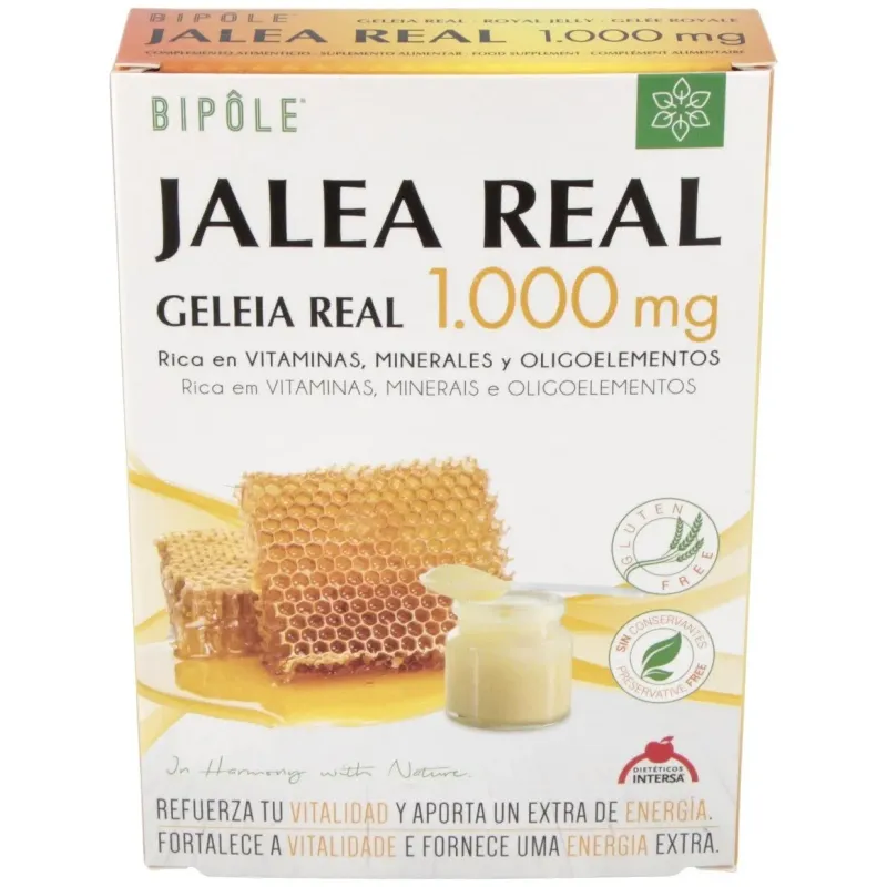 Intersa jalea real adultos 1000mg 20 ampollas | Farmacia Barata