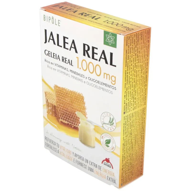 Intersa jalea real adultos 1000mg 20 ampollas | Farmacia Barata