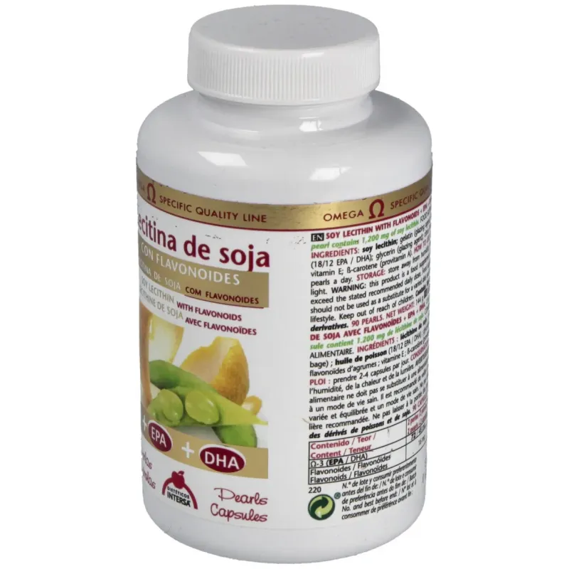 Lecitina de soja con flavonoides 1200mg.90perlas | Farmacia Barata Lecitina de soja con flavonoides 1200mg.90perlas | Farmacia Barata