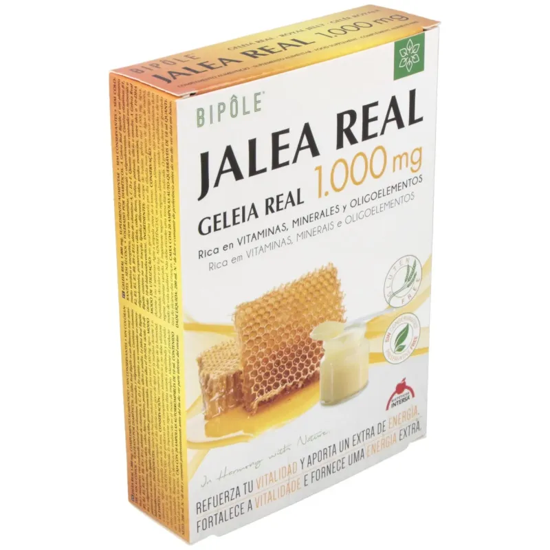 Intersa jalea real adultos 1000mg 20 ampollas | Farmacia Barata