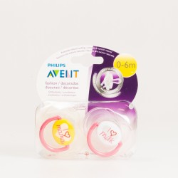 Avent Chupetes Silicona 0-6 m Mama, 2 uds.