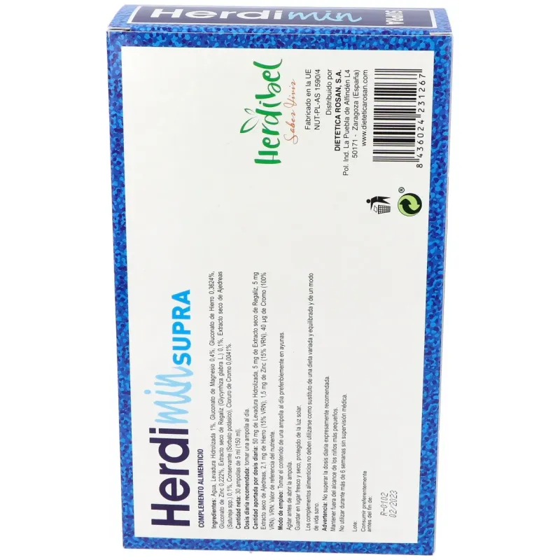 Herdibel herdimin supra 30 ampollas | Farmacia Barata