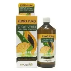 Hforganics zumo puro aloe vera con piña papaya 1l
