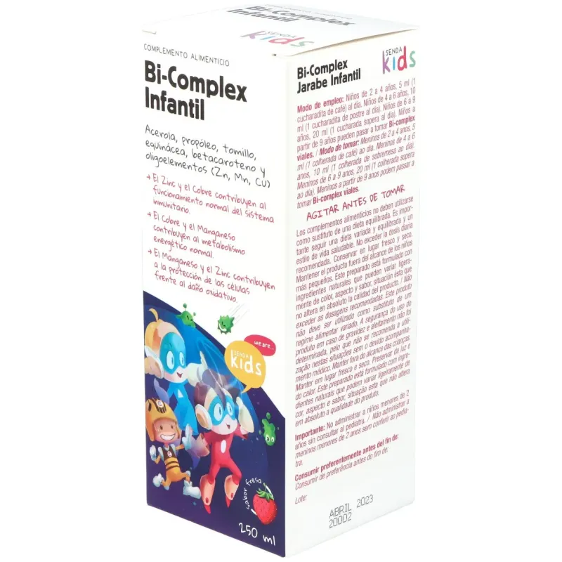 Senda kids bicomplex infantil 250ml | Farmacia Barata