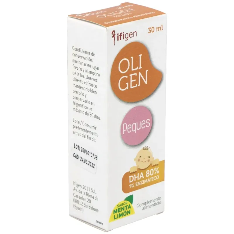 Oligen peques dha 80% tg enzimatico 30ml. | Farmacia Barata