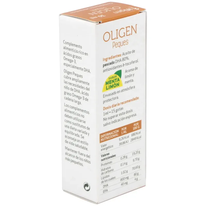 Oligen peques dha 80% tg enzimatico 30ml. | Farmacia Barata