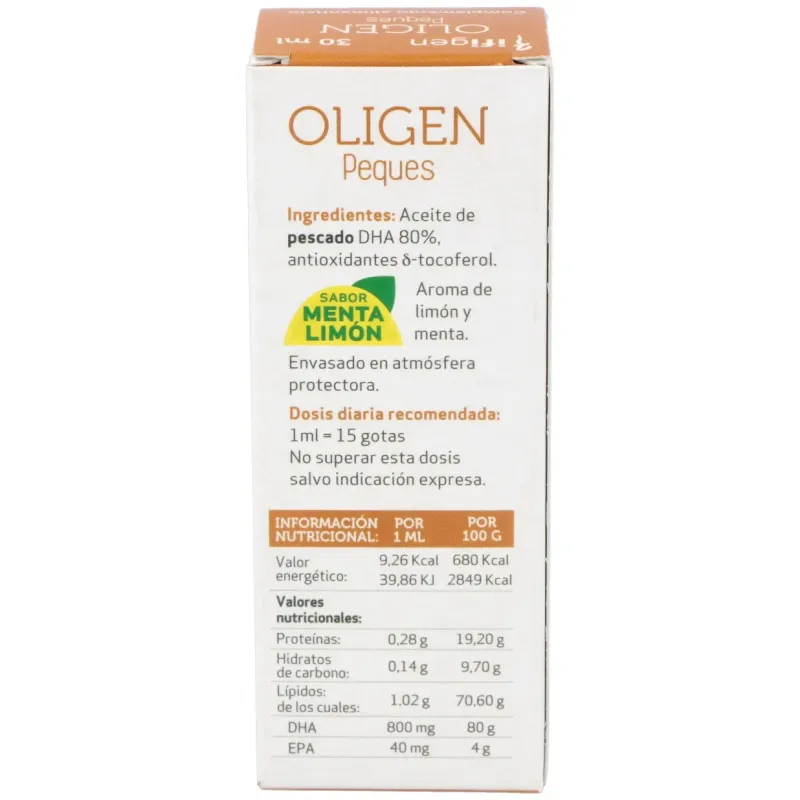 Oligen peques dha 80% tg enzimatico 30ml. | Farmacia Barata