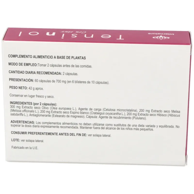 Internature tensinol 60cap | Farmacia Barata