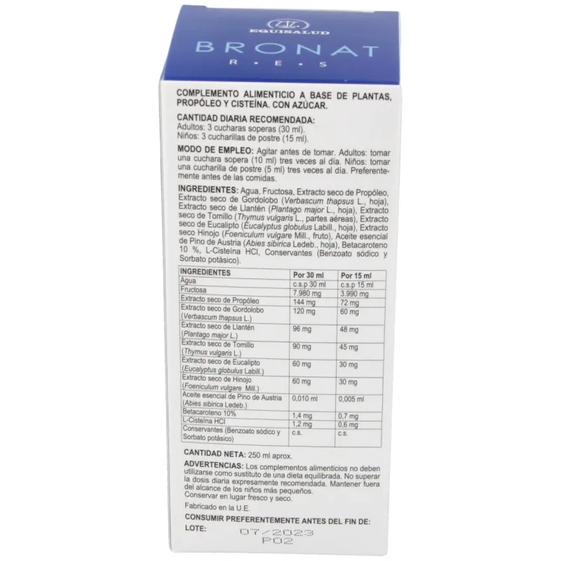 Equisalud bronat jarabe 250ml | Farmacia Barata